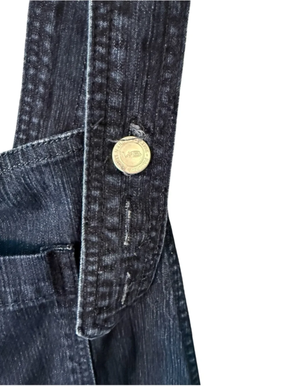 Women’s Black Denim Short Overalls - Unbranded - Picture 12 of 14